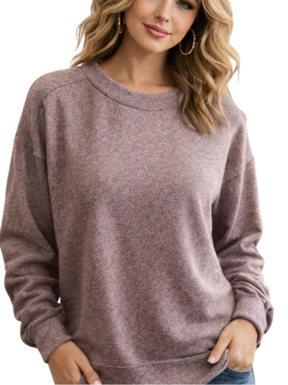 Andree by Unit Dusty Rose Dream Pullover Shirt